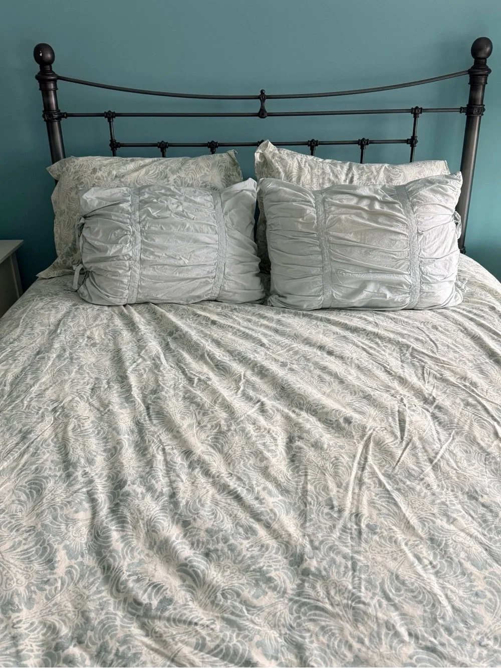 Pottery Barn seafoam green